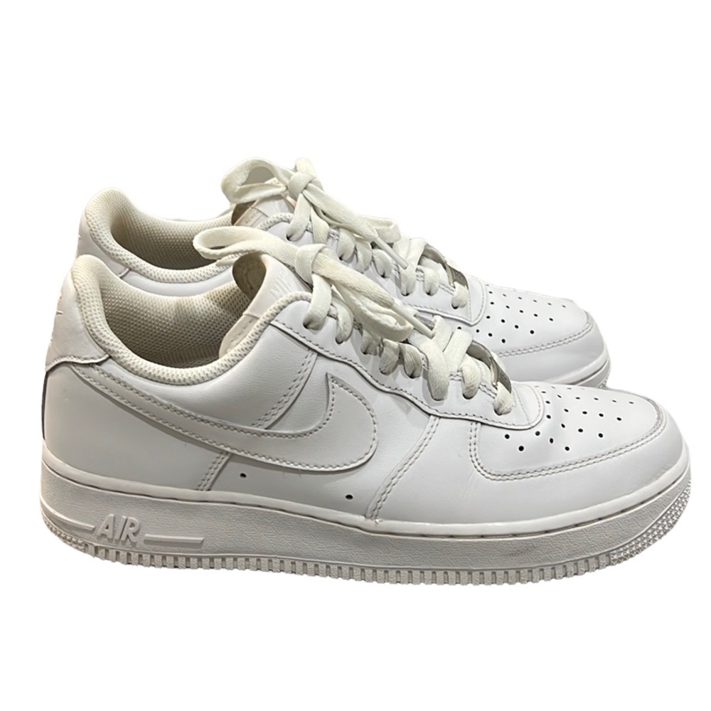 Nike Air Force 1 All White Sneakers Size 7.5